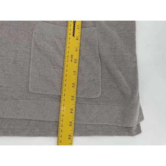 Barefoot Dreams Hoodie Womens L/XL CozyChic Ultra Lite Zip Short Sleeve Poncho - Picture 7 of 9